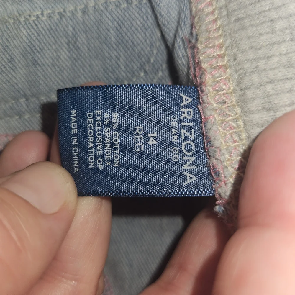 Arizona Girls Elastic Waist Bermuda Shorts Size 14 - Picture 5 of 7